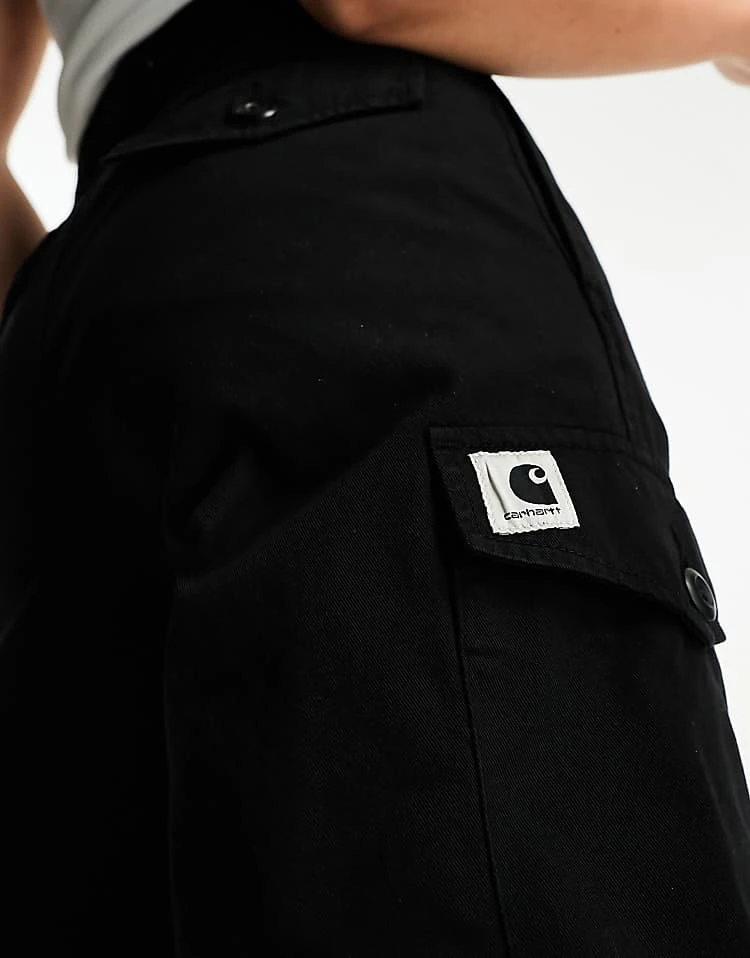 Carhartt WIP Collins Relaxed Twill Cargo Trousers In Black For Women 3 Carhartt WIP Collins Relaxed Twill Cargo Trousers In Black For Women - Image 3