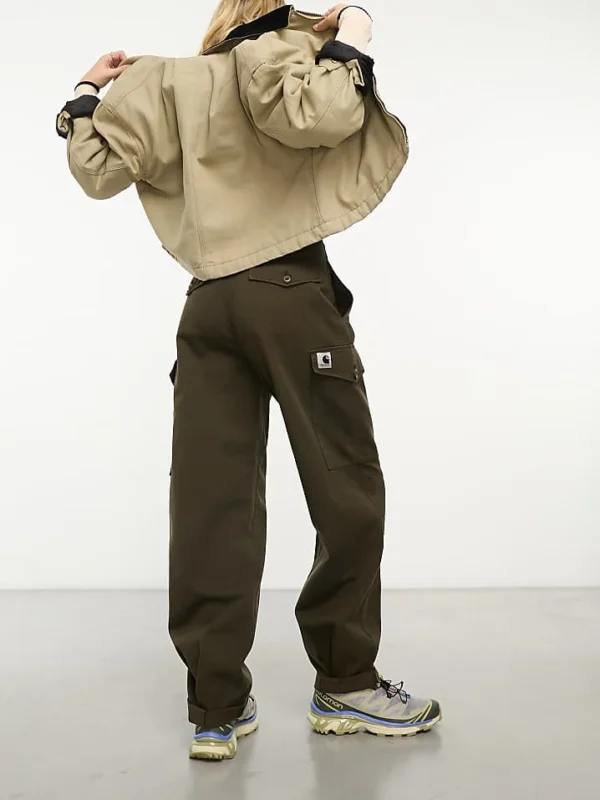 Carhartt WIP Collins Cargo Trousers In Green For Women