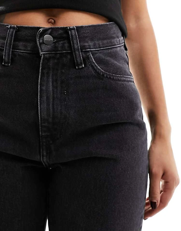 Carhartt WIP Noxon High Waisted Straight Leg Jeans In Black For Women 5 Carhartt WIP Noxon High Waisted Straight Leg Jeans In Black For Women - Image 5