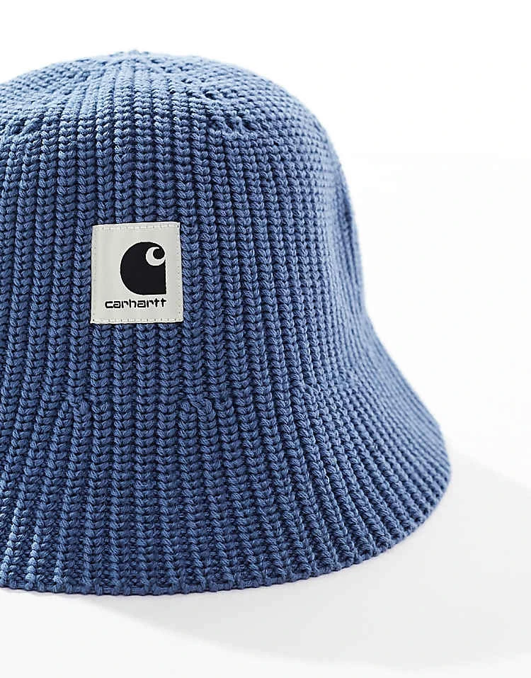 Carhartt WIP Paloma Knitted Bucket Hat In Blue For Unisex 2 Carhartt WIP Paloma Knitted Bucket Hat In Blue For Unisex - Image 2