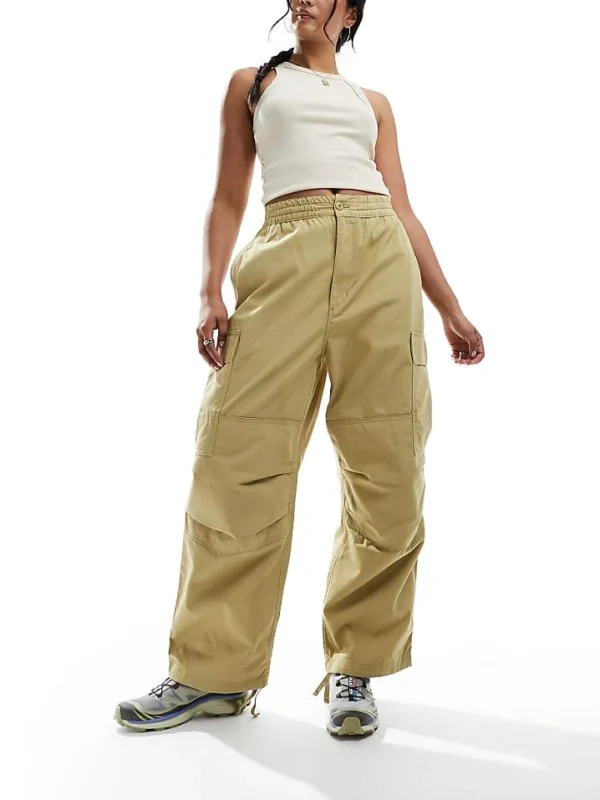 Carhartt WIP Jet Parachute Cargos Pants In Brown For Women