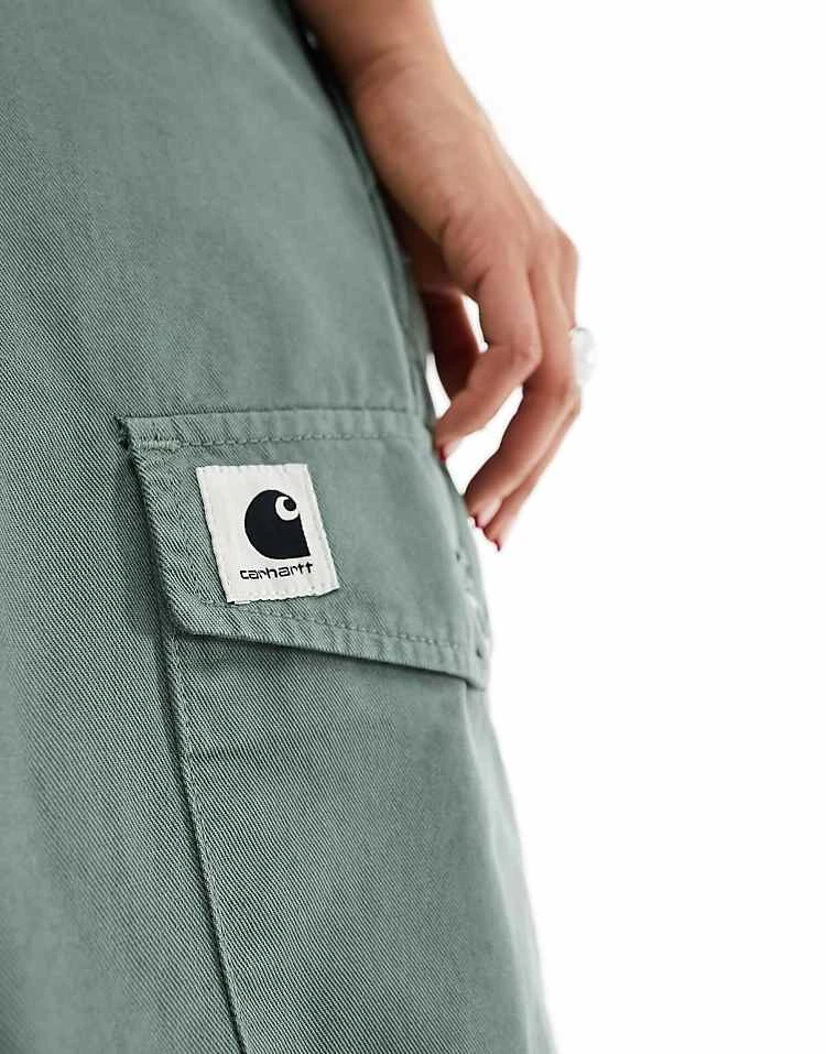 Carhartt WIP Collins Relaxed Cargos Pants In Green For Women 2 Carhartt WIP Collins Relaxed Cargos Pants In Green For Women - Image 2