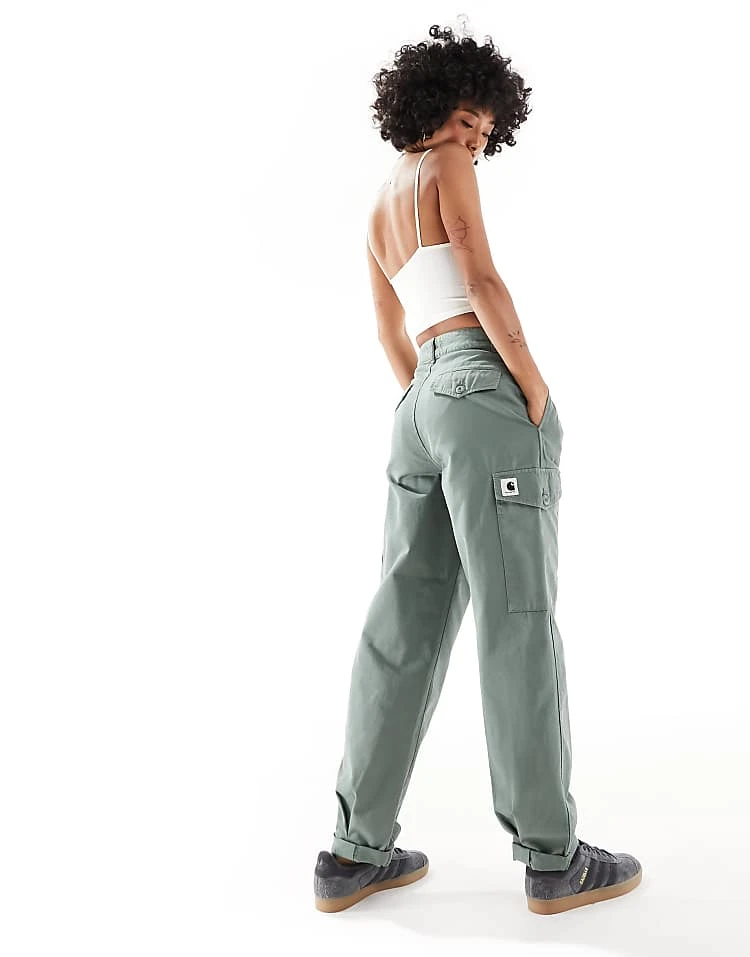 Carhartt WIP Collins Relaxed Cargos Pants In Green For Women 5 Carhartt WIP Collins Relaxed Cargos Pants In Green For Women - Image 5