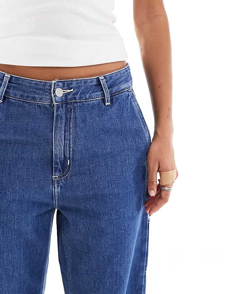 Carhartt WIP Pierce Relaxed Straight Jeans In Blue Stone Wash For Women 4 Carhartt WIP Pierce Relaxed Straight Jeans In Blue Stone Wash For Women - Image 4