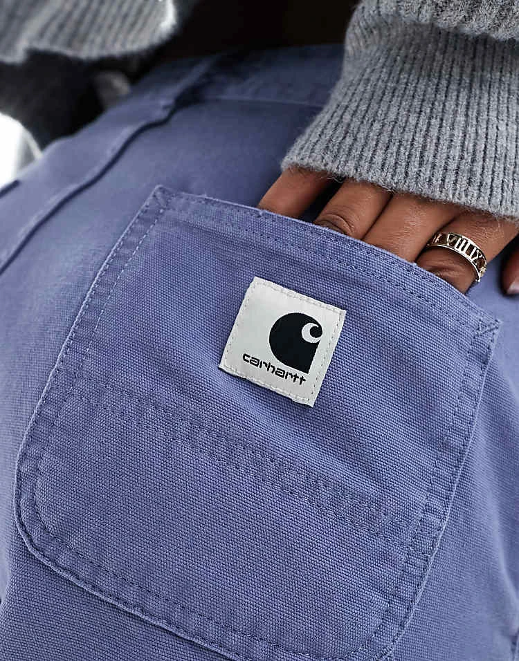 Carhartt WIP Pierce Straight Leg Trousers In Blue For Women 5 Carhartt WIP Pierce Straight Leg Trousers In Blue For Women - Image 5