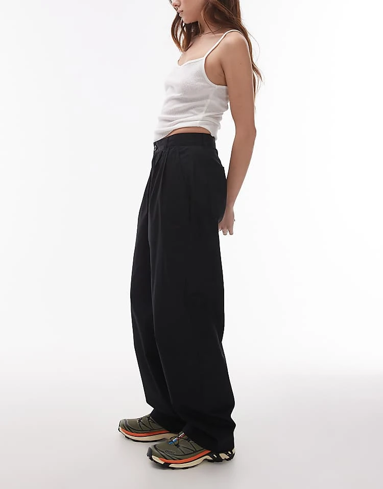 Carhartt WIP Franky Relaxed Tailored Trouser In Black For Women 3 Carhartt WIP Franky Relaxed Tailored Trouser In Black For Women - Image 3