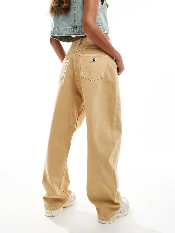 Carhartt WIP Brandon Loose Fit Jeans In Sand For Women