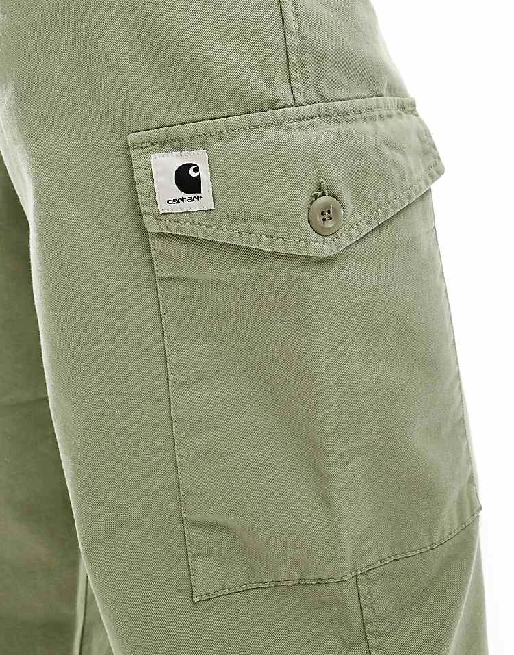 Carhartt WIP Collins Relaxed Cargo Trousers In Sage Green For Women 3 Carhartt WIP Collins Relaxed Cargo Trousers In Sage Green For Women - Image 3