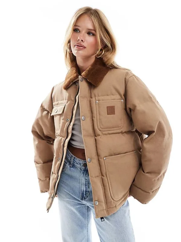 Carhartt WIP Rayley Quilted Jacket In Beige For Women