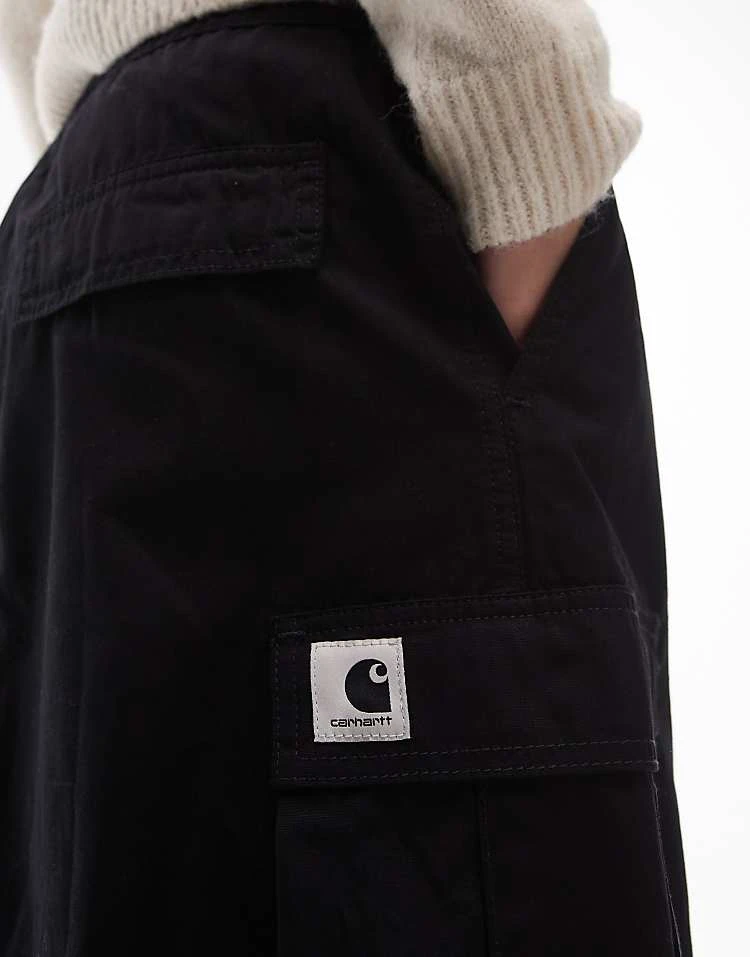 Carhartt WIP Cargo Maxi Skirt In Black For Women 2 Carhartt WIP Cargo Maxi Skirt In Black For Women - Image 2