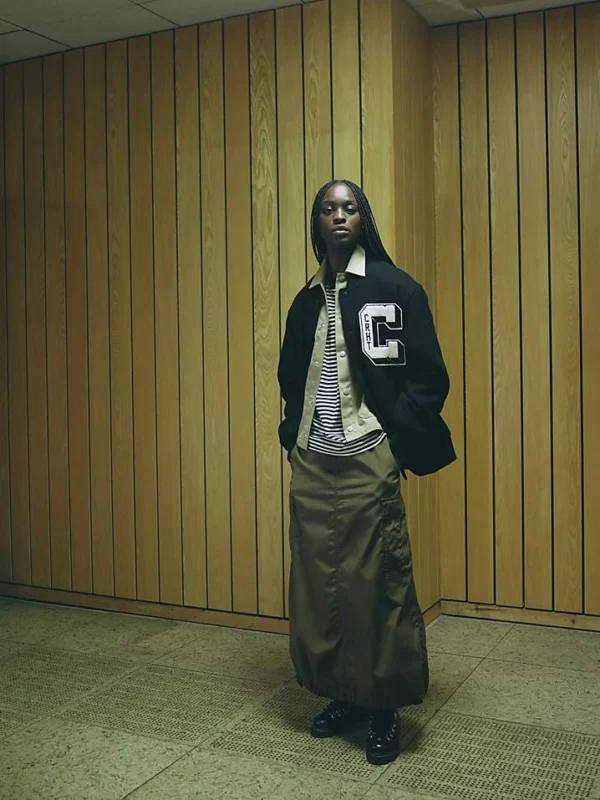 Carhartt WIP Cargo Maxi Skirt In Green For Women