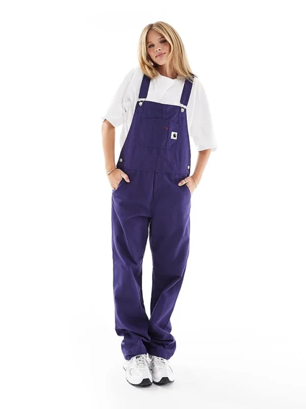 Carhartt WIP Straight Dungarees In Purple For Women