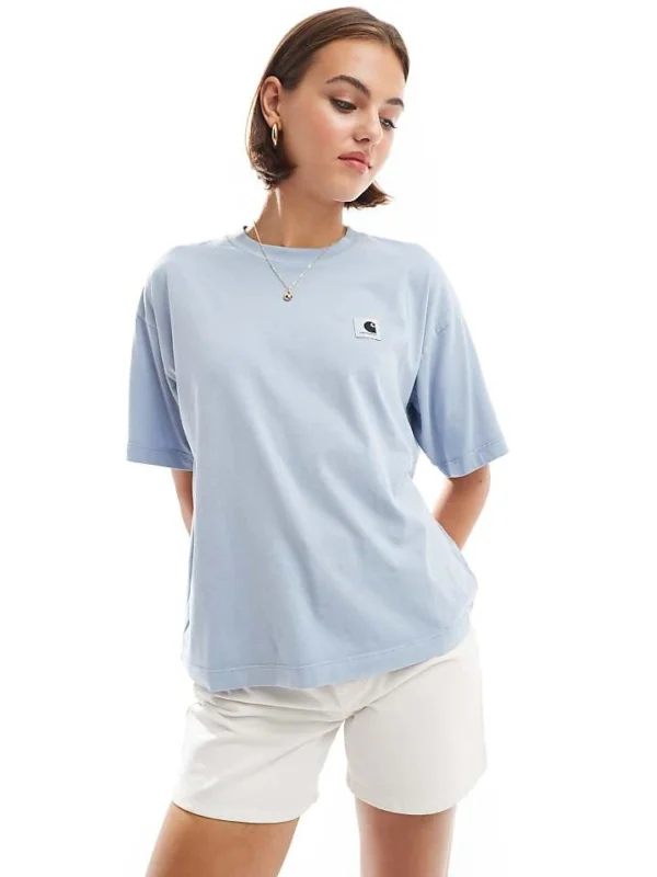 Carhartt WIP Nelson T-shirt In Light Blue For Women