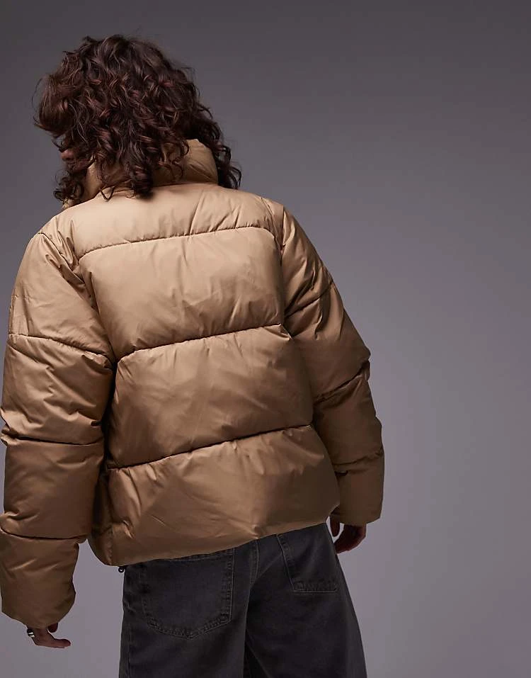 Carhartt WIP Springfield Puffer Jacket In Beige For Women 4 Carhartt WIP Springfield Puffer Jacket In Beige For Women - Image 4