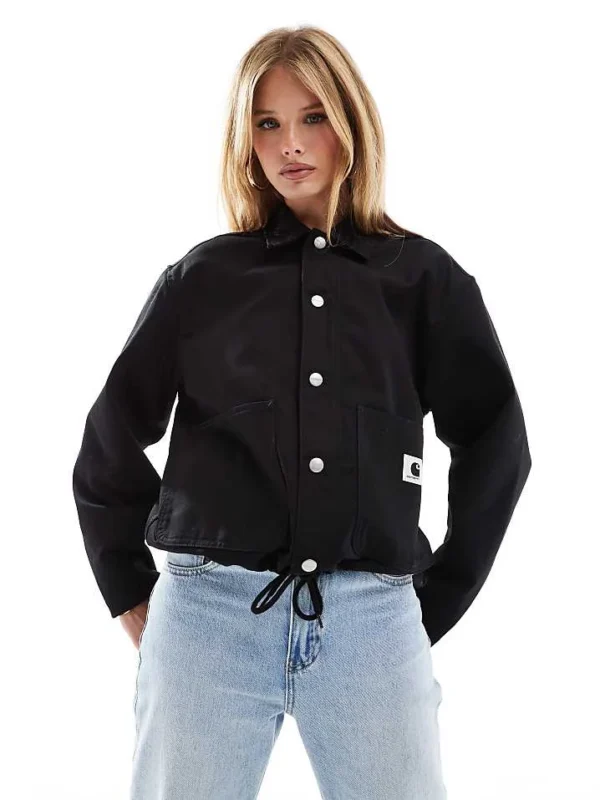 Carhartt WIP Simple Shirt Drawstring Jacket In Black For Women