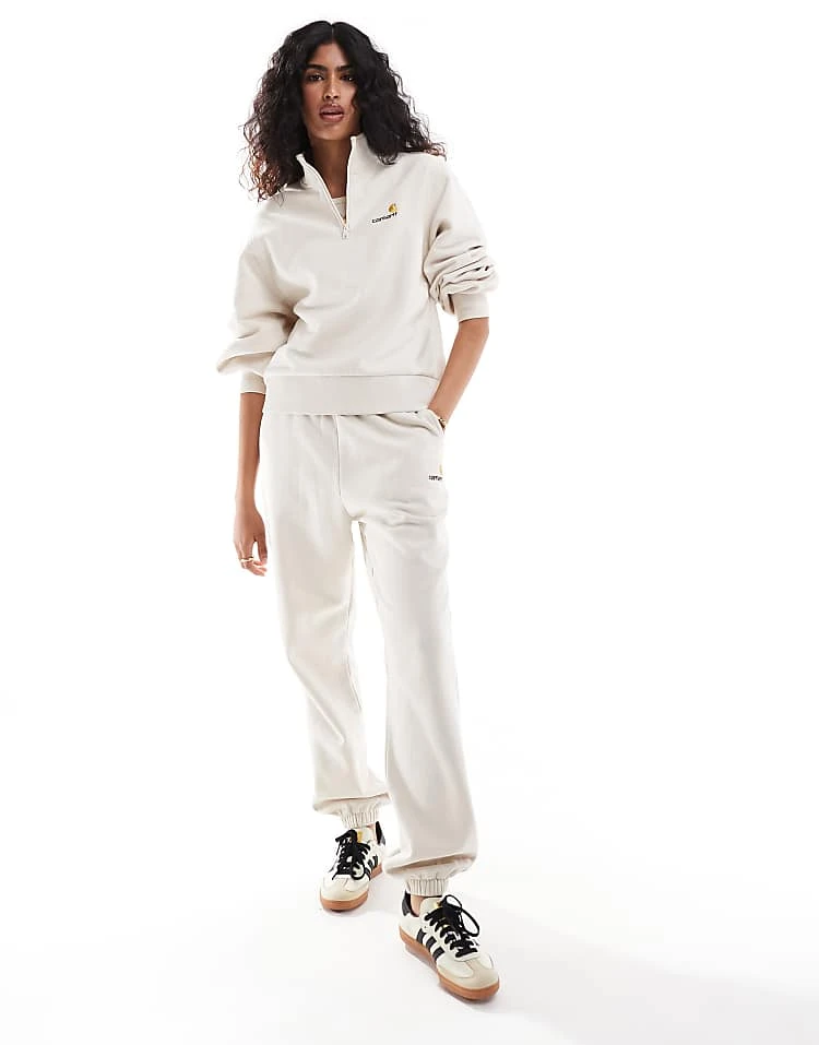 Carhartt WIP Co-ord American Script Joggers In Cream For Women 6 Carhartt WIP Co-ord American Script Joggers In Cream For Women - Image 6