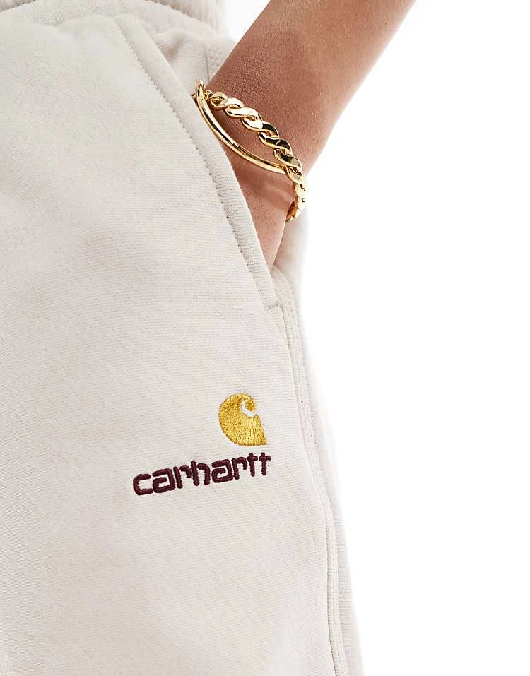 Carhartt WIP Co-ord American Script Joggers In Cream For Women 4 Carhartt WIP Co-ord American Script Joggers In Cream For Women - Image 4