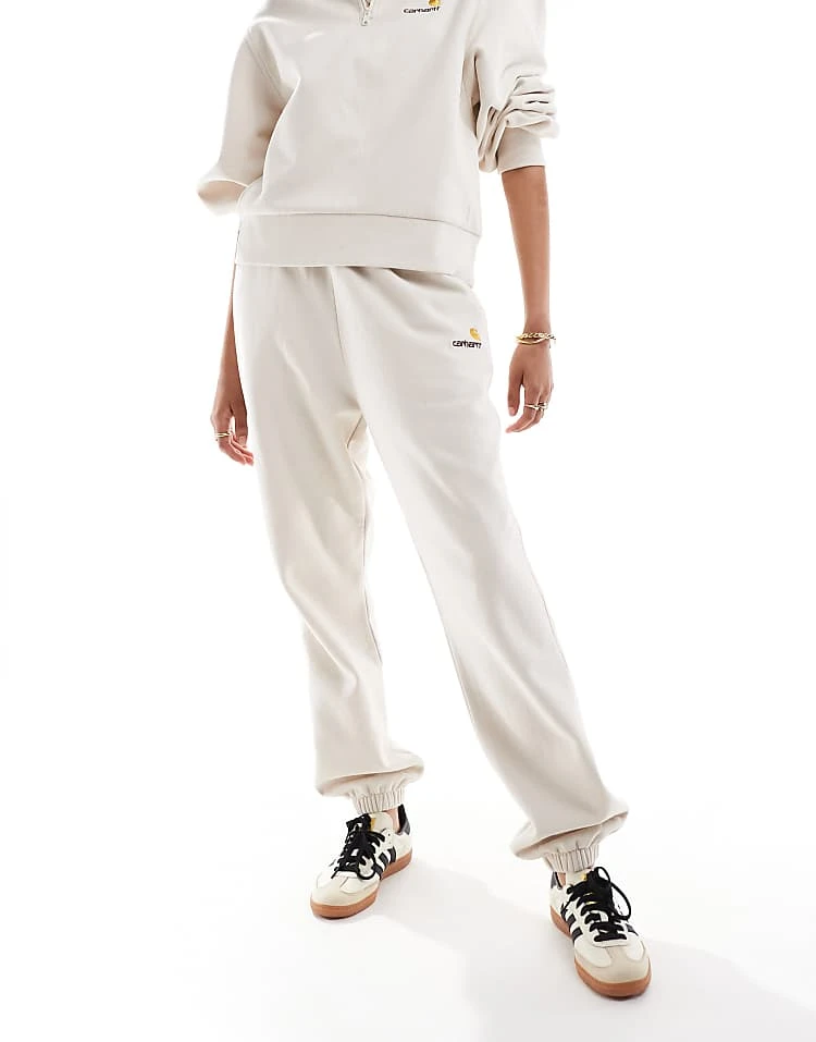 Carhartt WIP Co-ord American Script Joggers In Cream For Women 5 Carhartt WIP Co-ord American Script Joggers In Cream For Women - Image 5