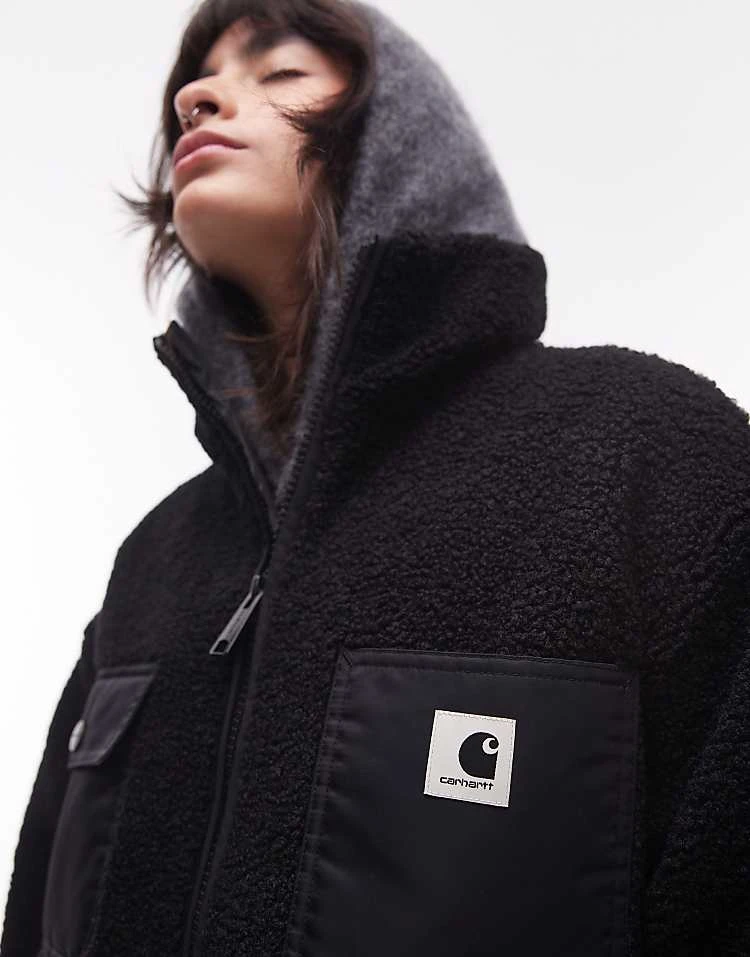 Carhartt WIP Orla Zip Up Jacket In Black For Women 2 Carhartt WIP Orla Zip Up Jacket In Black For Women - Image 2