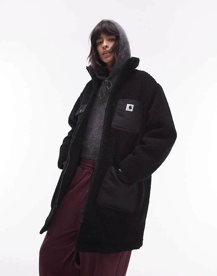 Carhartt WIP Orla Zip Up Jacket In Black For Women 3 Carhartt WIP Orla Zip Up Jacket In Black For Women - Image 3