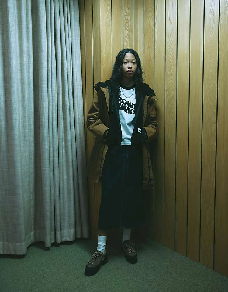 Carhartt WIP Clarton Parka Jacket In Tan For Women Brown 1 Carhartt WIP Clarton Parka Jacket In Tan For Women Brown