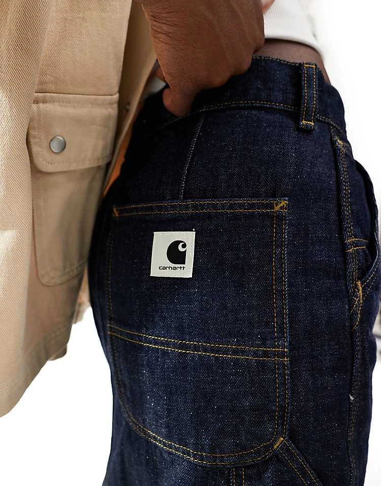 Carhartt WIP Single Knee Denim Midi Skirt In Dark Blue For Women 2 Carhartt WIP Single Knee Denim Midi Skirt In Dark Blue For Women - Image 2