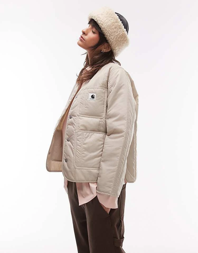 Carhartt WIP Kyla Liner Jacket In Cream For Women Fleur De Sel 5 Carhartt WIP Kyla Liner Jacket In Cream For Women Fleur De Sel - Image 5