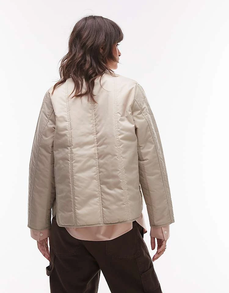 Carhartt WIP Kyla Liner Jacket In Cream For Women Fleur De Sel 3 Carhartt WIP Kyla Liner Jacket In Cream For Women Fleur De Sel - Image 3