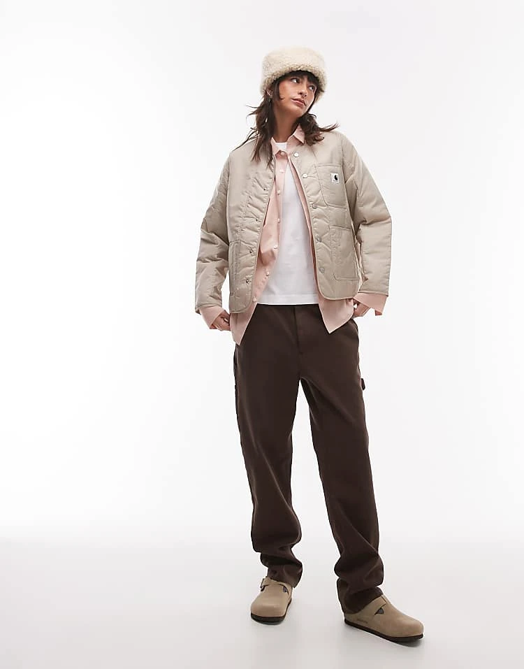 Carhartt WIP Kyla Liner Jacket In Cream For Women Fleur De Sel 4 Carhartt WIP Kyla Liner Jacket In Cream For Women Fleur De Sel - Image 4