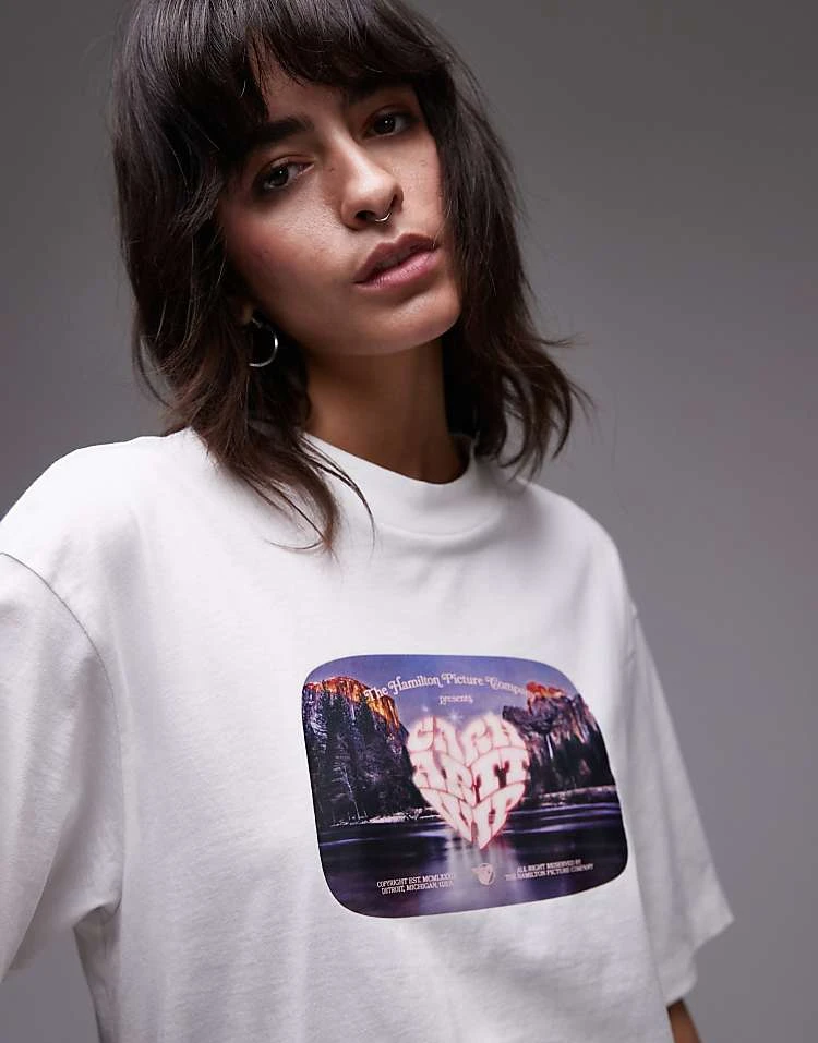 Carhartt WIP Short Sleeve Greatest Flicks T-shirt In White For Women 4 Carhartt WIP Short Sleeve Greatest Flicks T-shirt In White For Women - Image 4