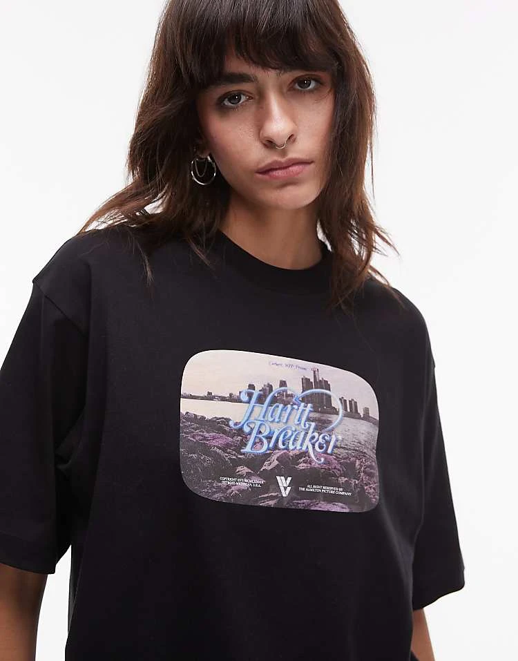 Carhartt WIP Short Sleeve Greatest Flicks T-shirt In Black For Women 4 Carhartt WIP Short Sleeve Greatest Flicks T-shirt In Black For Women - Image 4