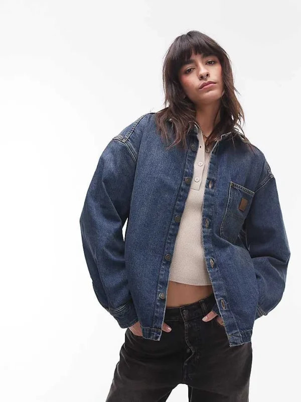 Carhartt WIP Lovilia Shirt Jacket In Blue Wash For Women