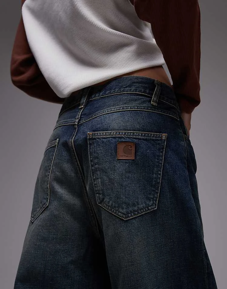 Carhartt WIP Brandon Loose Fit Jeans In Blue For Women 4 Carhartt WIP Brandon Loose Fit Jeans In Blue For Women - Image 4