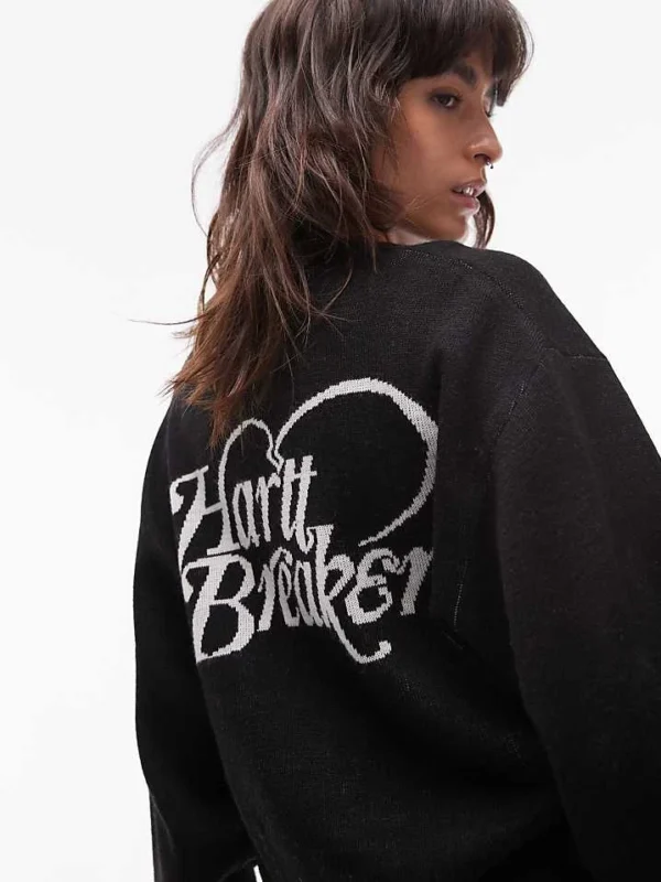 Carhartt WIP Harttbreaker Knit Cardigan In Black For Women Black / Wax