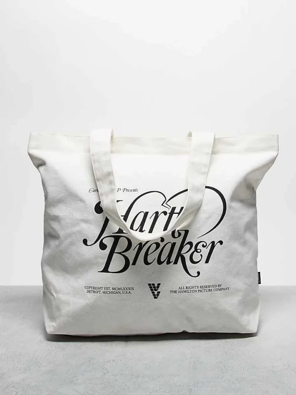 Carhartt WIP Canvas Graphic Tote In White For Unisex