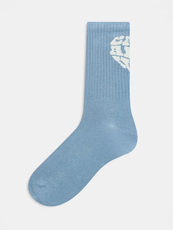 Carhartt WIP Heartbreaker Socks In Light Blue For Unisex