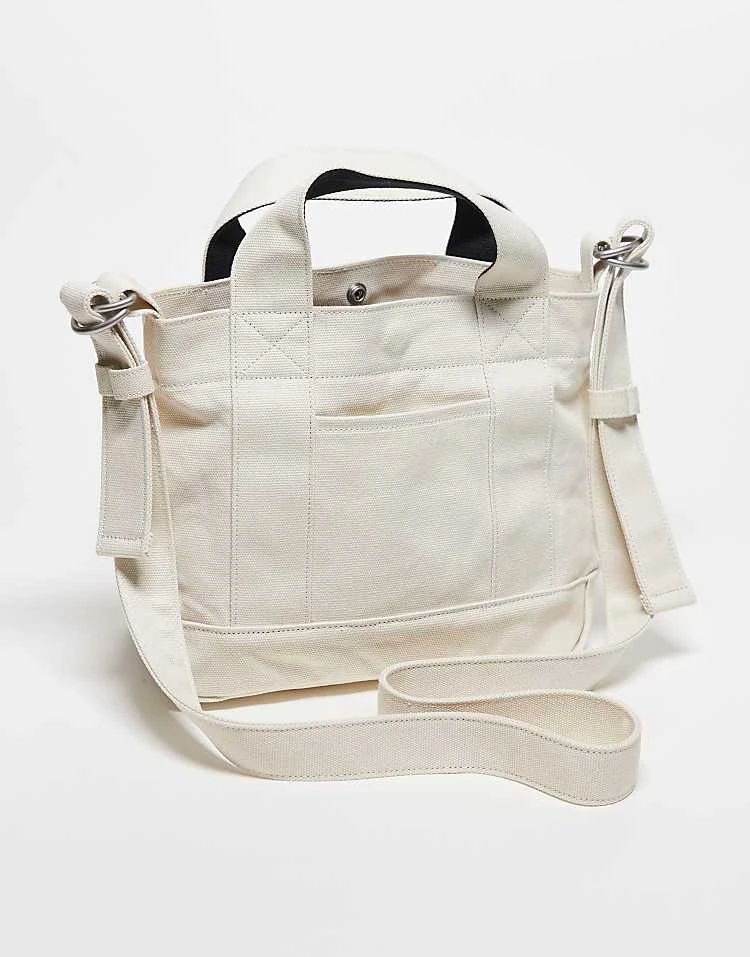 Carhartt WIP Drewe Tote With Heart Logo In Cream For Unisex 3 Carhartt WIP Drewe Tote With Heart Logo In Cream For Unisex - Image 3