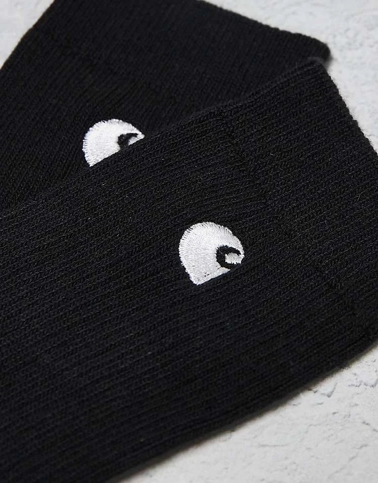 Carhartt WIP Madison 2 Pack Socks In Black For Unisex 2 Carhartt WIP Madison 2 Pack Socks In Black For Unisex - Image 2