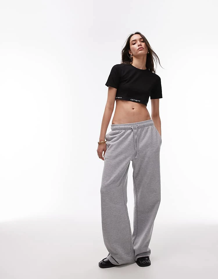 Carhartt WIP Script Crop Top In Black For Women 4 Carhartt WIP Script Crop Top In Black For Women - Image 4