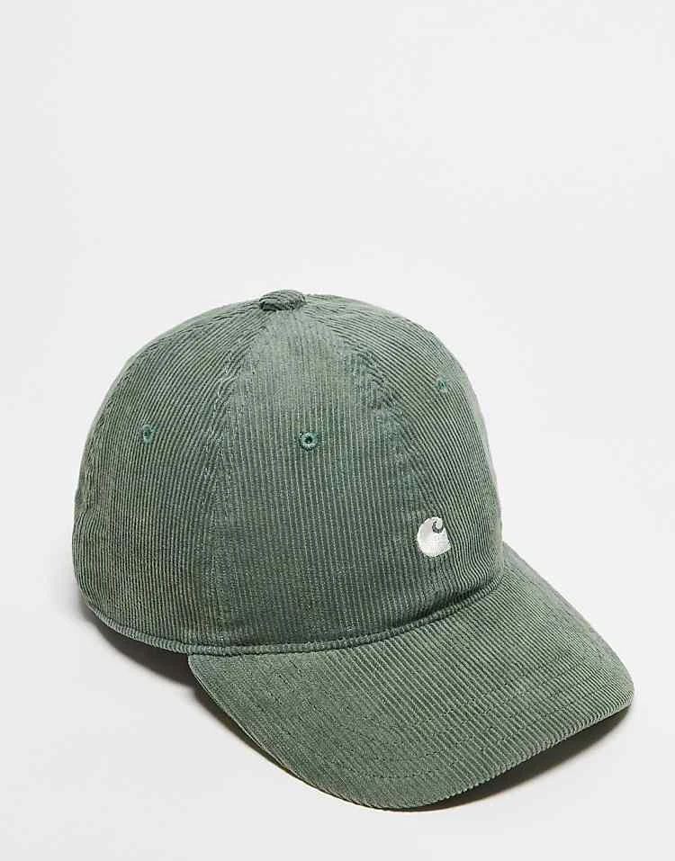 Carhartt WIP Harlem Cord Cap In Green For Unisex 4 Carhartt WIP Harlem Cord Cap In Green For Unisex - Image 4