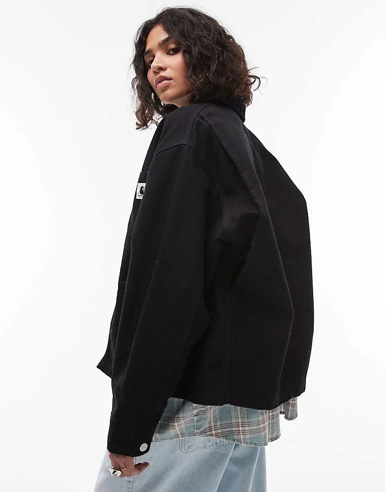 Carhartt WIP OG Michigan Jacket In Black For Women 2 Carhartt WIP OG Michigan Jacket In Black For Women - Image 2