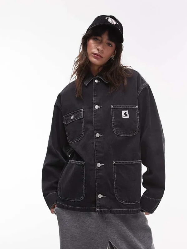 Carhartt WIP OG Michigan Denim Jacket In Black For Women