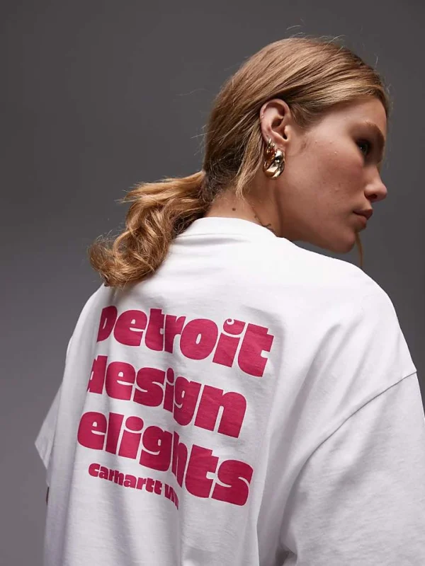 Carhartt WIP Day Off T-shirt With Back Print In White For Women