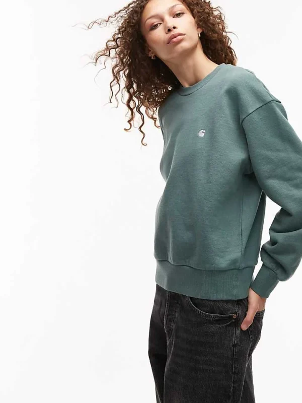 Carhartt WIP Casey Sweatshirt In Green For Women