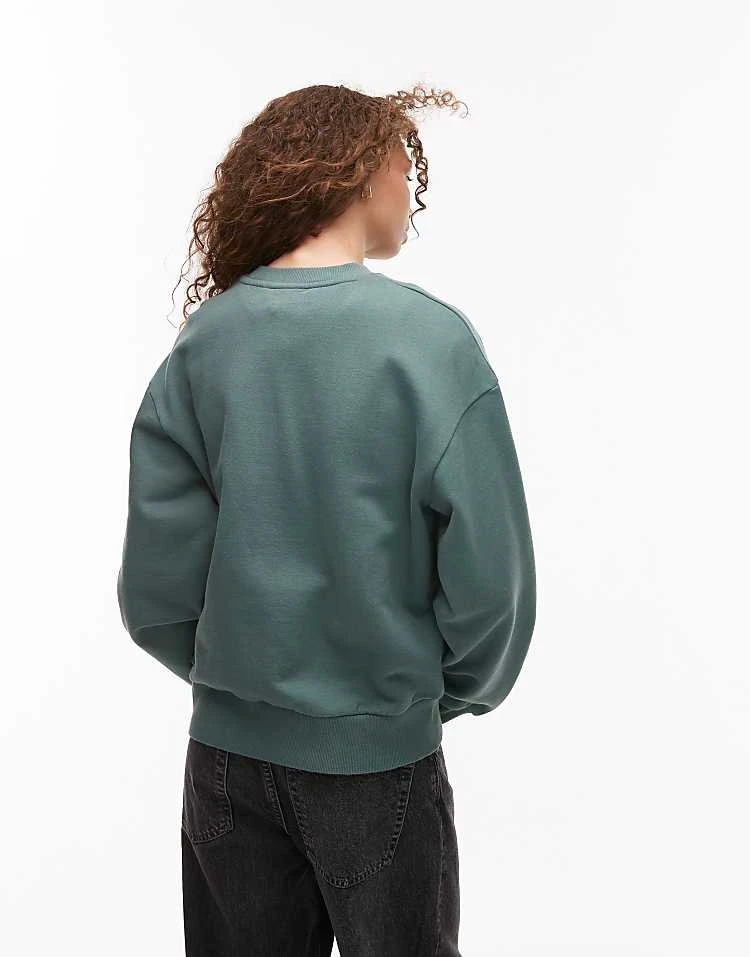 Carhartt WIP Casey Sweatshirt In Green For Women 4 Carhartt WIP Casey Sweatshirt In Green For Women - Image 4